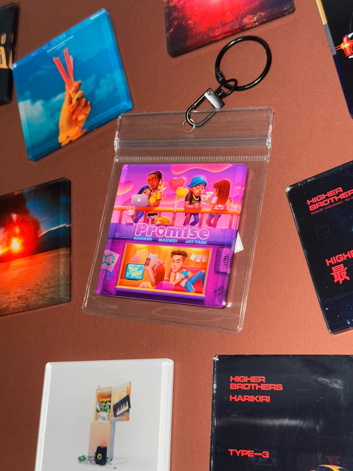 Higher Brothers Album-Cover NFC Acrylic Charms / Fridge Magnets – Set of 3