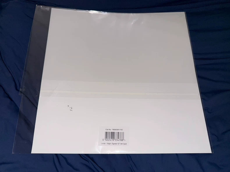Lorde – Virgin – Signed Large Art Card – actual product photo 2