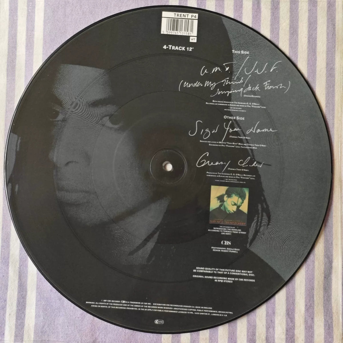 Terence Trent D'Arby – Sign Your Name UK 12-Inch Picture Disc
