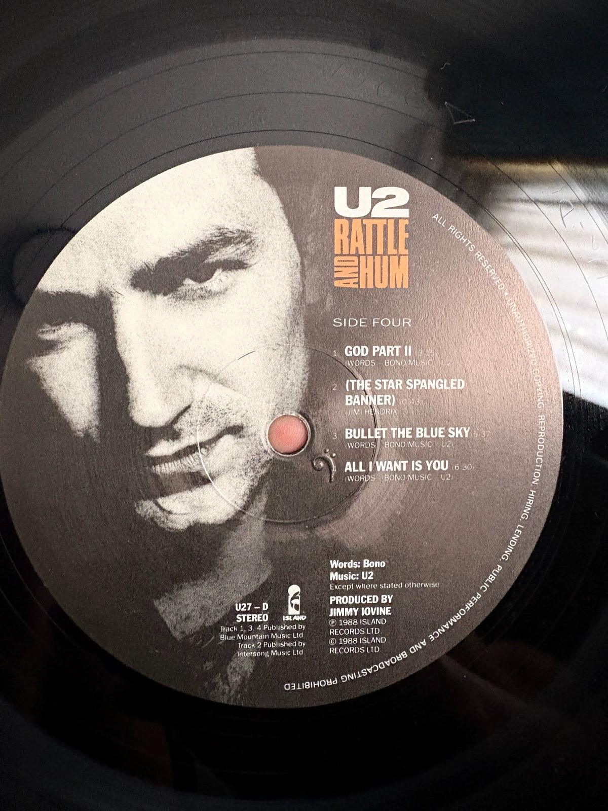 U2 – Rattle and Hum 1988 UK First-Press Vinyl 2LP — product detail 6