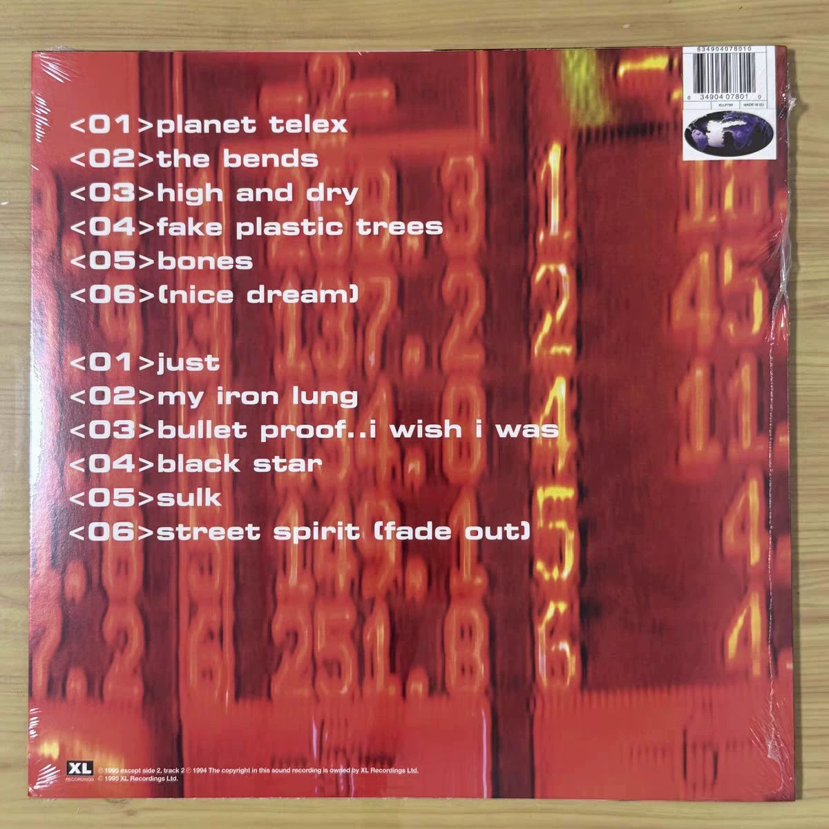 Radiohead – The Bends, Vinyl LP – actual item photograph 2