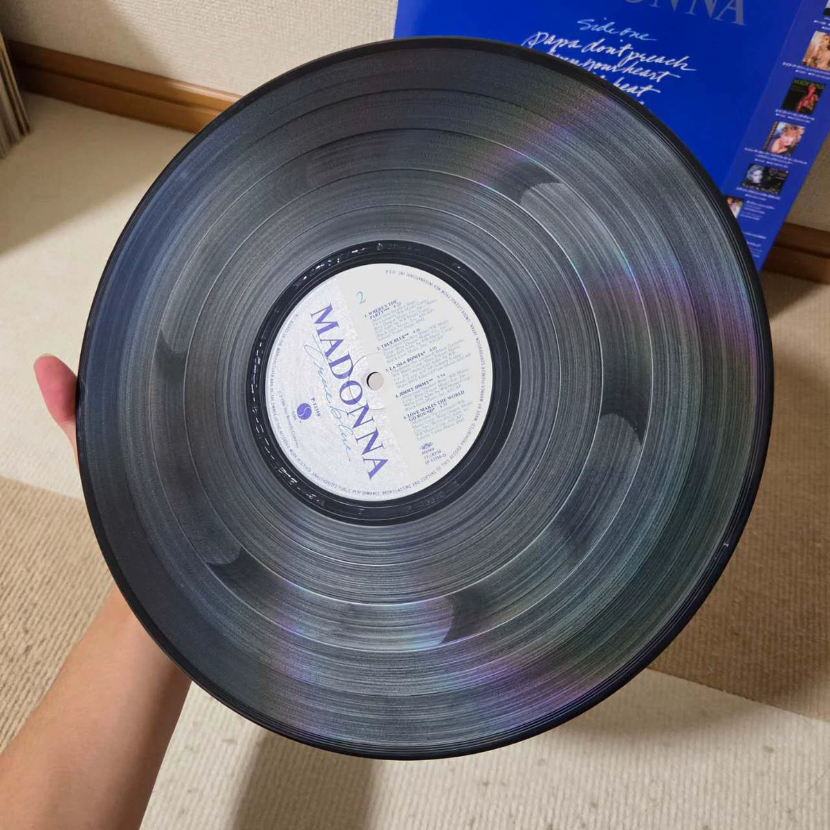 Madonna – True Blue – Japanese Vinyl LP – actual copy