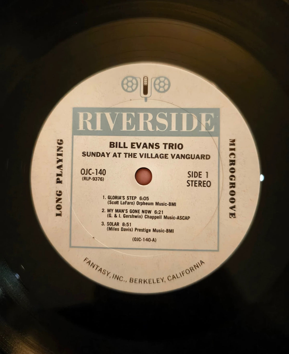 Bill Evans – Sunday at the Village Vanguard – 1984 US OJC LP – actual item photograph 3