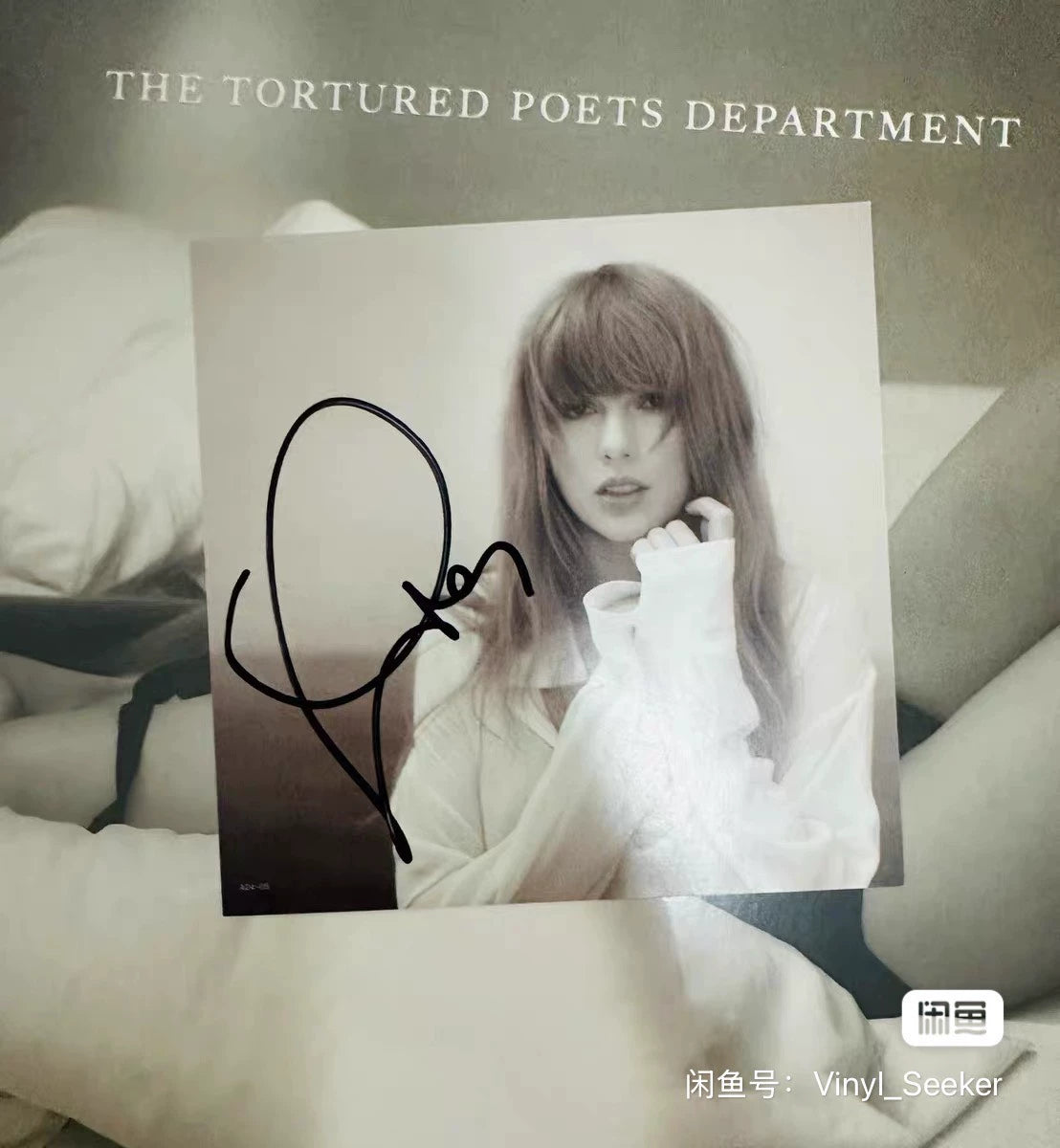Taylor Swift – The Tortured Poets Department – Signed White 2LP, Sealed – image 2