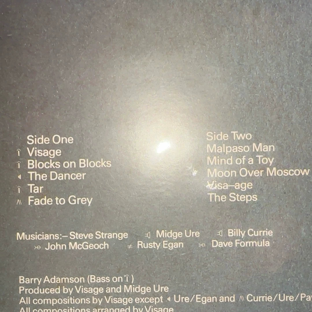 Visage – Visage – 1980 UK Vinyl LP – actual item photograph 3