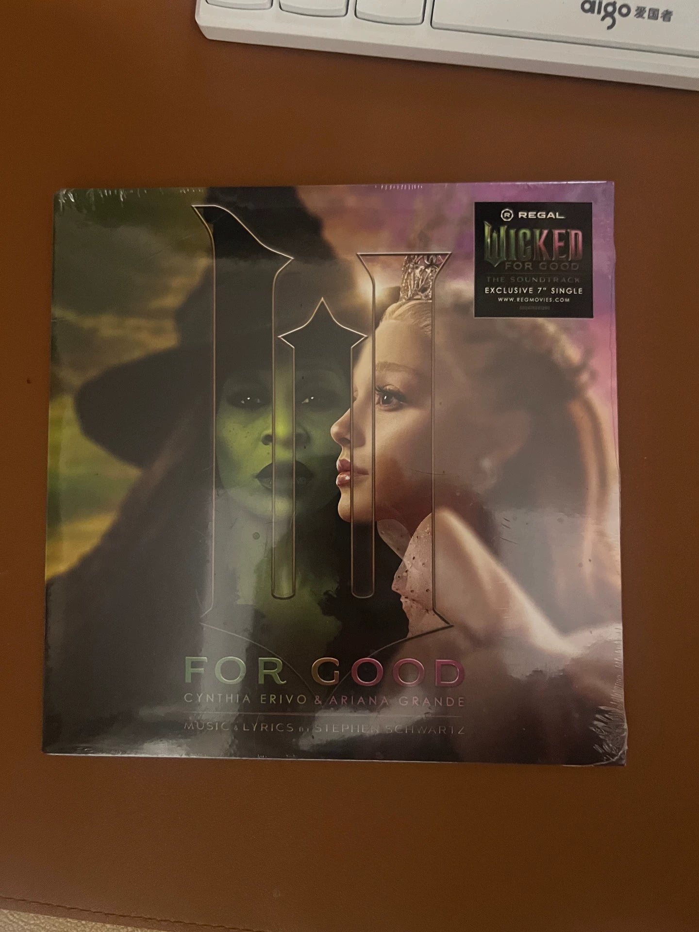Cynthia Erivo & Ariana Grande – For Good (Glitter Clear 7-inch, Sealed)
