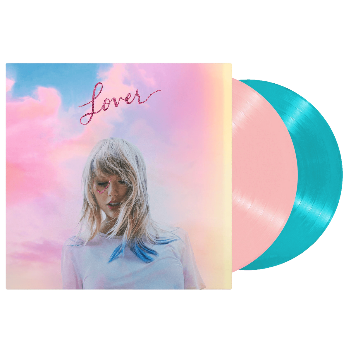 Taylor Swift Lover pink and blue vinyl 2LP