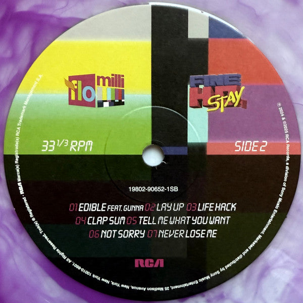 Flo Milli – Fine Ho, Stay – Limited Lavender Swirl Vinyl (LP)
