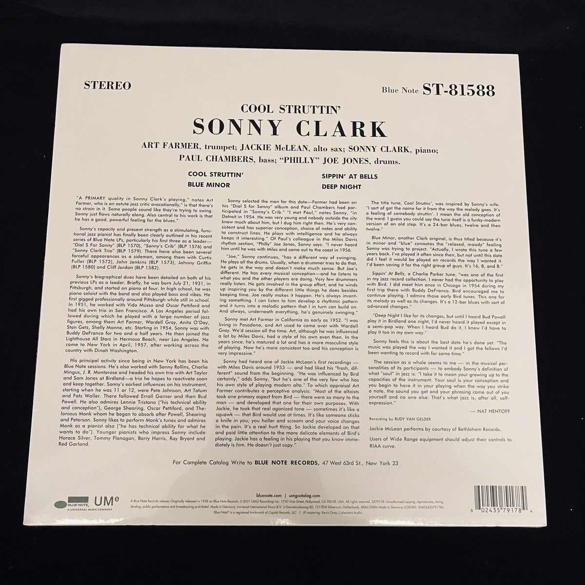 Sonny Clark – Cool Struttin' – 180g Vinyl LP