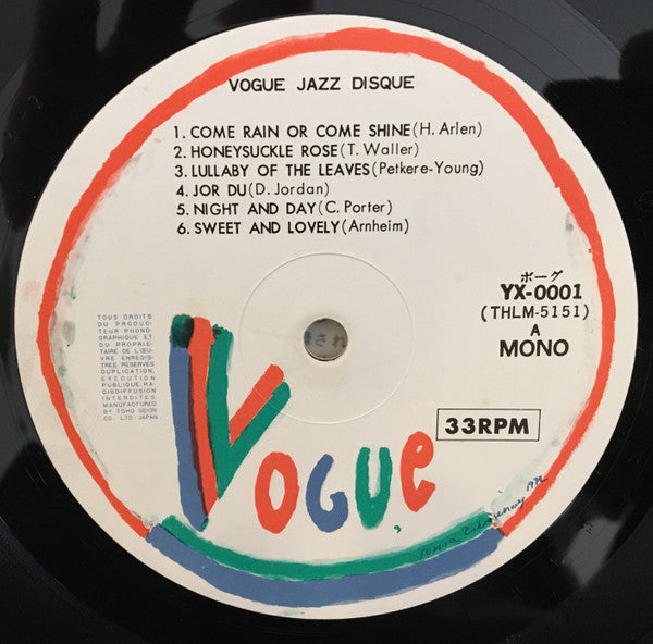 Various : Vogue Jazz Disque (LP, Comp, Mono)