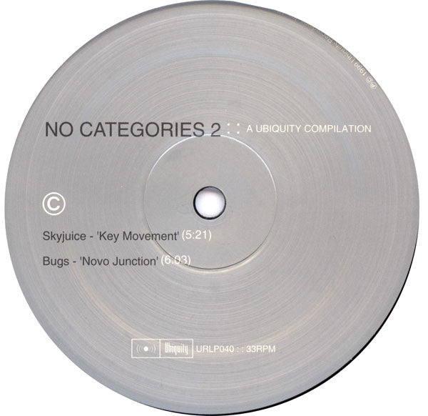 Various : No Categories 2: A Ubiquity Compilation (2xLP, Comp)