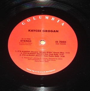 Kaycee* : It's Alright (12", Single)