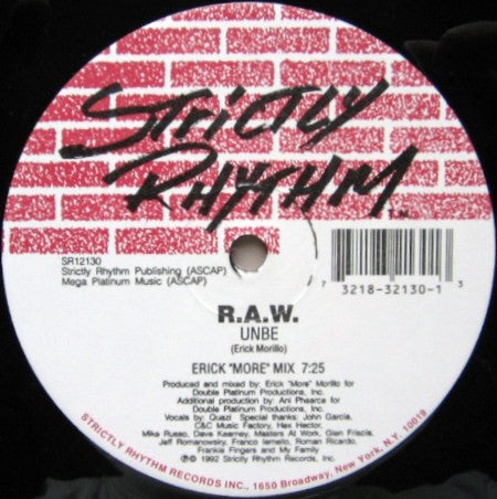 R.A.W. : Unbe (12")