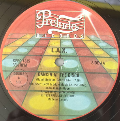 L.A.X. : All My Love / Dancin' At The Disco (12", S/Edition)