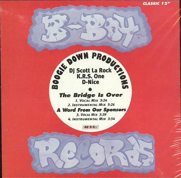 Boogie Down Productions : The Bridge Is Over  (12", RE)