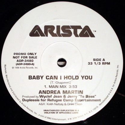 Andrea Martin : Baby Can I Hold You (12", Promo)