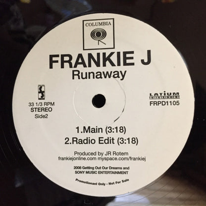 Frankie J. (3) : Doctor Doctor (Please Don't Go) / Runaway (12", Promo)