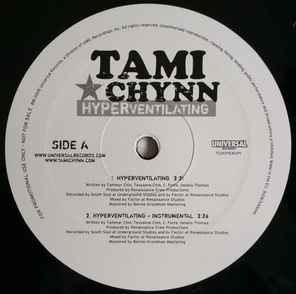 Tami Chynn : Hyperventilating (12", Promo)