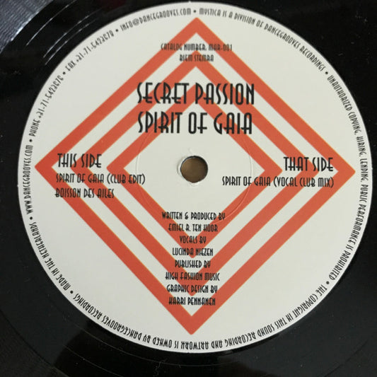Secret Passion : Spirit Of Gaia (12")