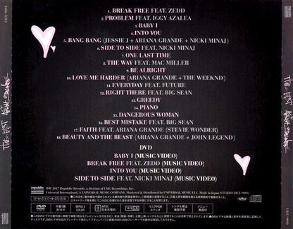 Ariana Grande : The Best (CD, Comp, SECAM, Sli + DVD-V, Comp + Dlx, Ltd)