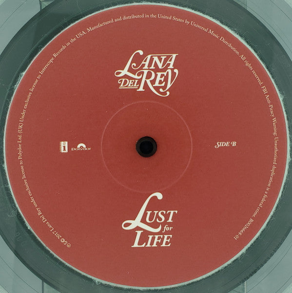 Lana Del Rey : Lust For Life (2xLP, Album, Ltd, Cok)