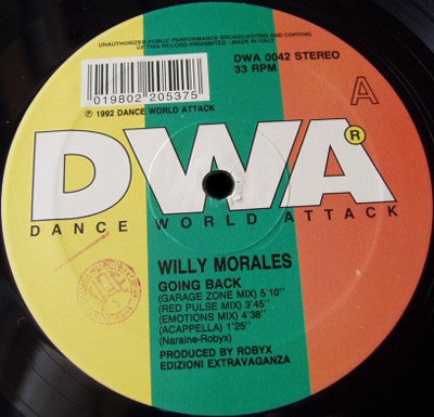 Willy Morales : Going Back / Last Train To London (12", Com)