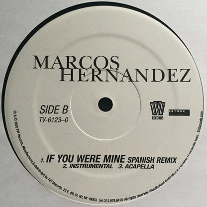 Marcos Hernandez : If You Were Mine Remix (12")