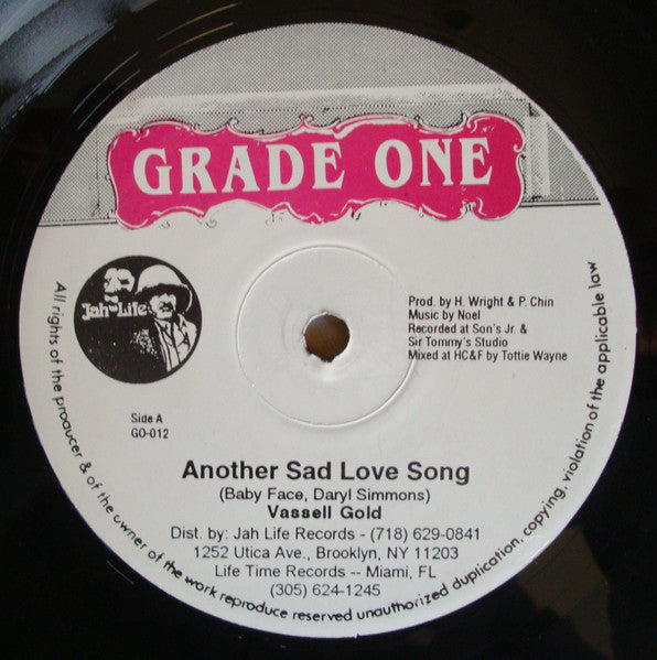 Scion Success / Vassell Gold : Petty Petty Murderer / Another Sad Love Song (12")