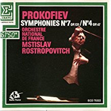 Prokofiev* – Orchestre National De France, Mstislav Rostropovitch* : Symphonies Nº7 Op.131 / Nº4 Op.47 (CD, Album)