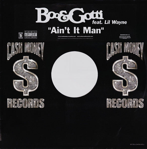 Boo & Gotti Feat. Lil Wayne : Ain't It Man (12")