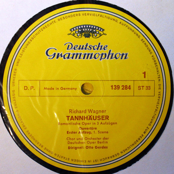 Richard Wagner, Birgit Nilsson, Wolfgang Windgassen, Dietrich Fischer-Dieskau, Theo Adam, Orchester Der Deutschen Oper Berlin, Otto Gerdes : Tannhäuser (4xLP + Box, RE)