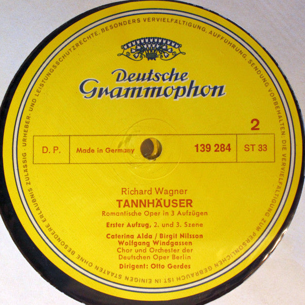 Richard Wagner, Birgit Nilsson, Wolfgang Windgassen, Dietrich Fischer-Dieskau, Theo Adam, Orchester Der Deutschen Oper Berlin, Otto Gerdes : Tannhäuser (4xLP + Box, RE)