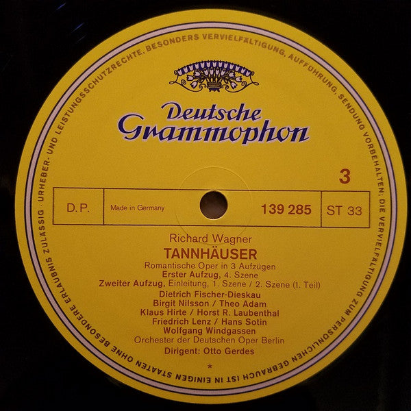 Richard Wagner, Birgit Nilsson, Wolfgang Windgassen, Dietrich Fischer-Dieskau, Theo Adam, Orchester Der Deutschen Oper Berlin, Otto Gerdes : Tannhäuser (4xLP + Box, RE)