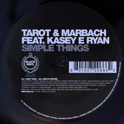 Tarot & Marbach Feat. Kasey E Ryan : Simple Things (12")