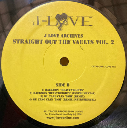J-Love : J-Love Archives: Straight Out The Vaults Vol. 2 (12", Promo)