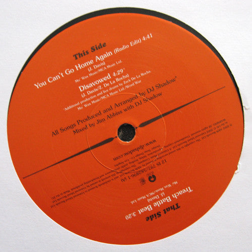 DJ Shadow : You Can't Go Home Again! (12", Single)