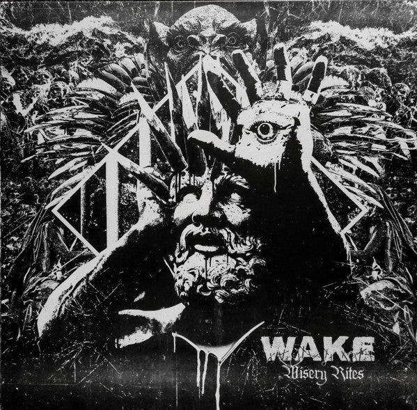 Wake (6) : Misery Rites (12", Album, Ltd, Mil)