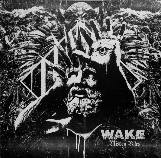 Wake (6) : Misery Rites (12", Album, Ltd, Mil)