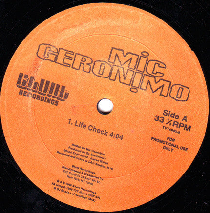 Mic Geronimo : Life Check (12", Promo)