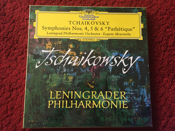 Tchaikovsky* - Leningrad Philharmonic Orchestra, Evgeny Mravinsky : Symphonies Nos. 4,5 & 6 "Pathétique" (3xLP, Ltd, Num, RM)