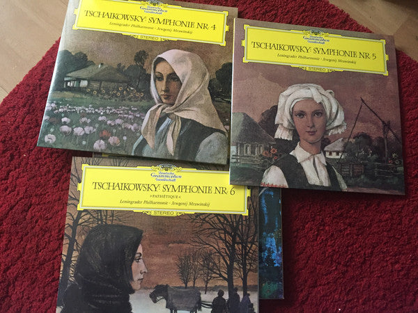 Tchaikovsky* - Leningrad Philharmonic Orchestra, Evgeny Mravinsky : Symphonies Nos. 4,5 & 6 "Pathétique" (3xLP, Ltd, Num, RM)