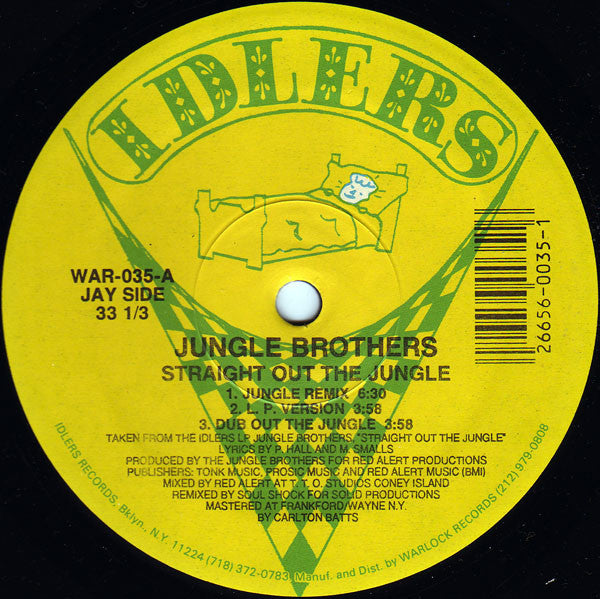 Jungle Brothers : Straight Out The Jungle (12", SRC)