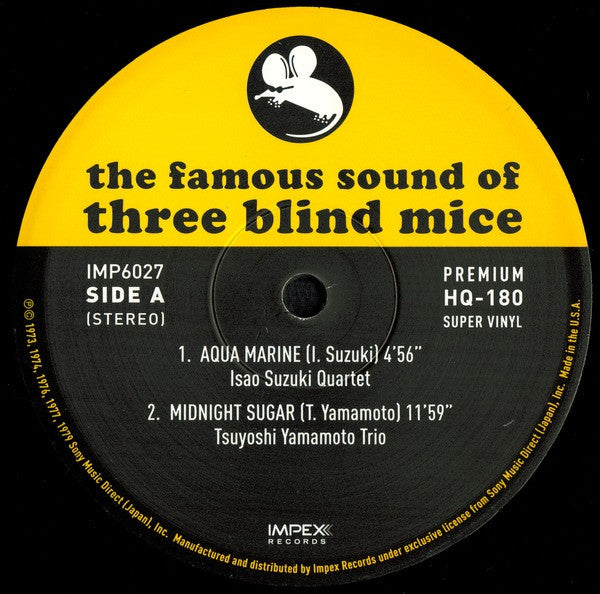 Various : The Famous Sound Of Three Blind Mice Vol. 1 (2xLP, Comp, Ltd, Num, RE, 180)