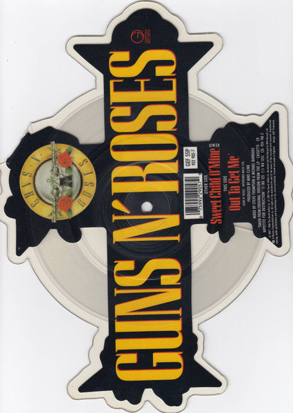 Guns N' Roses : Sweet Child O' Mine (Remix) (7", Shape, Pic)