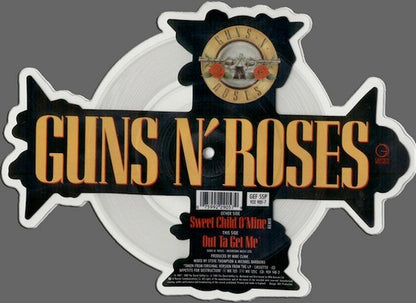 Guns N' Roses : Sweet Child O' Mine (Remix) (7", Shape, Pic)