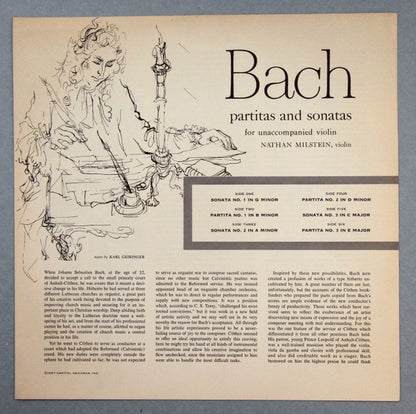 Milstein*, Bach* : Partitas And Sonatas (For Unaccompanied Violin) (3xLP, Mono, Scr + Box)