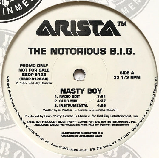 The Notorious B.I.G.* : Nasty Boy (12", Promo)