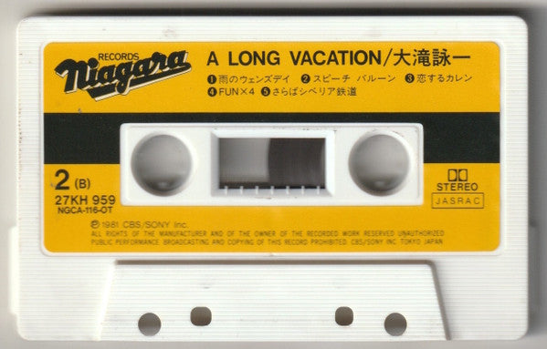 Eiichi Ohtaki : A Long Vacation (Cass, Album)