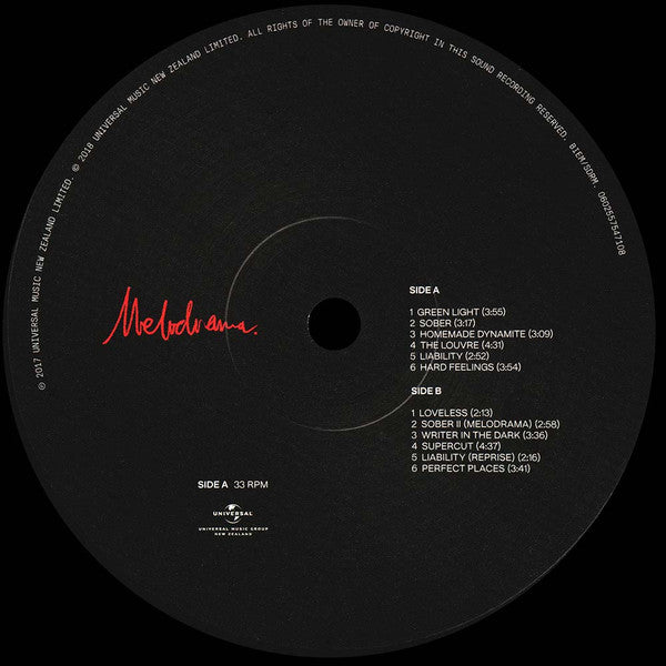Lorde : Melodrama (LP, Album, RJ )