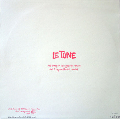 Le Tone : Joli Dragon (12", Promo)